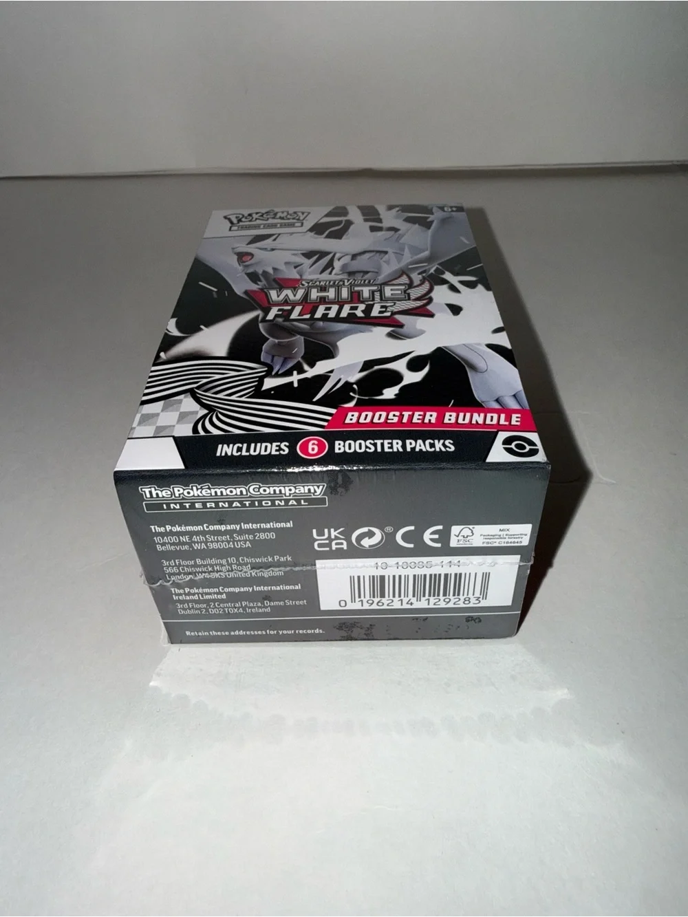 Pokemon Scarlet & Violet White Flare Booster Bundle 6 Packs NEW SEALED